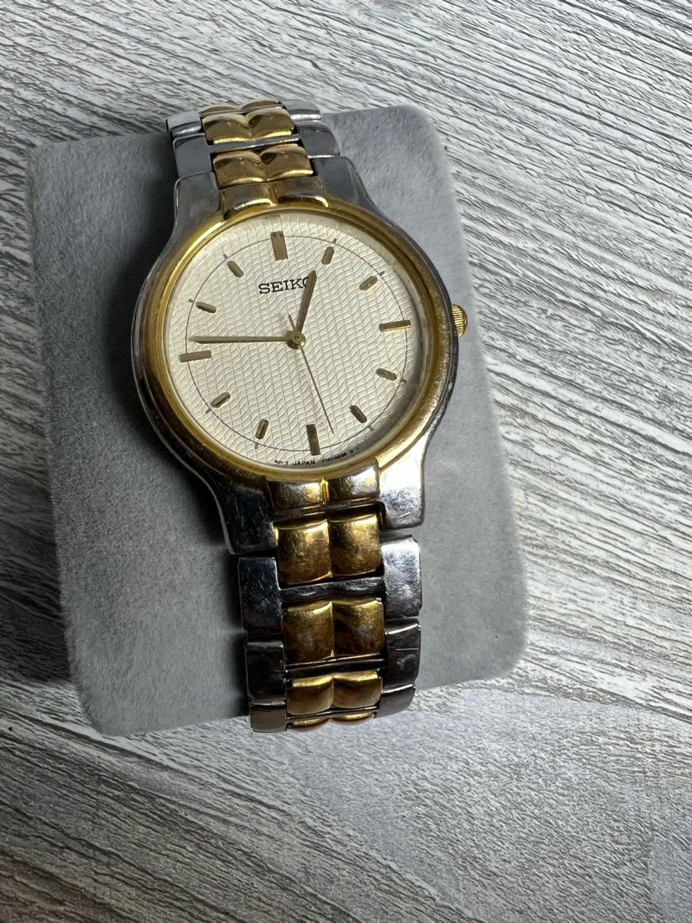 Seiko Two-Tone Gold & Silver Men’s Dress Watch - Cream Dial